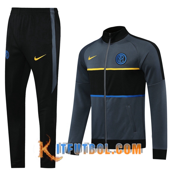 Nueva Chandal Futbol - Chaqueta + Pantalones Inter Milan Gris 20/21