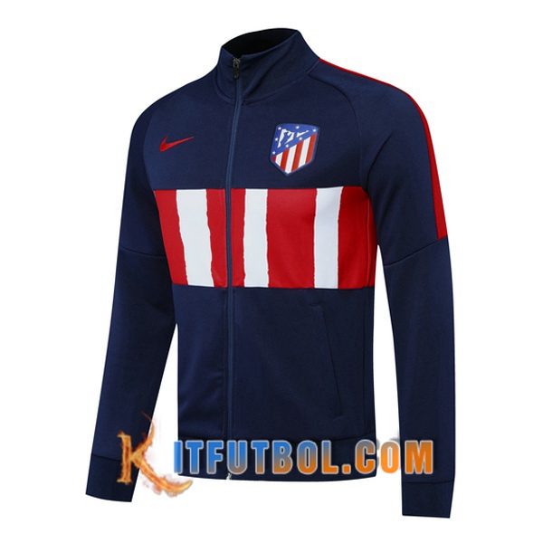 Nueva Chaqueta Futbol Atletico Madrid Azul Royal Blanco 20/21