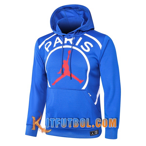 Nueva Chaqueta Futbol Con Capucha Pairis PSG Jordan Azul 20/21