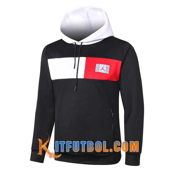 Nueva Chaqueta Futbol Con Capucha Pairis PSG Jordan Negro 20/21