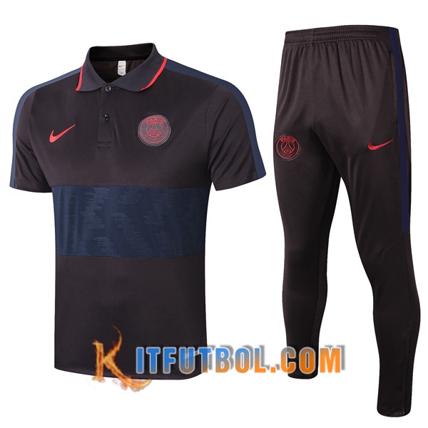 Nueva Polo Futbol Paris PSG + Pantalones Negro 20/21