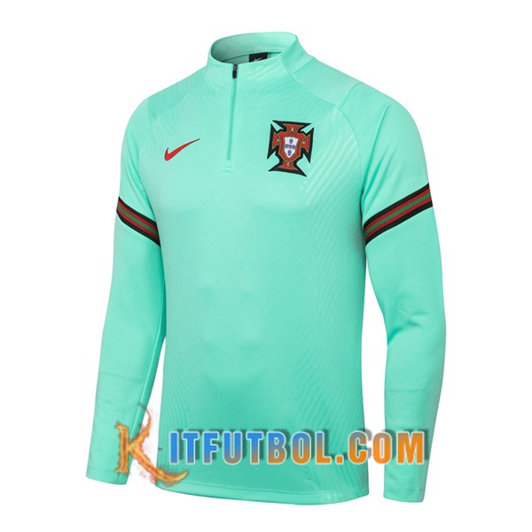 Nueva Entrenamiento Sudadera Portugal Verde 20/21