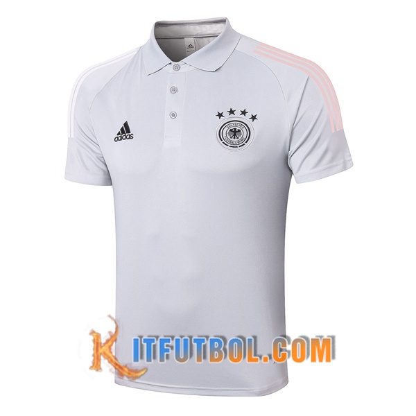 Nueva Polo Futbol Alemania Gris Claro 20/21