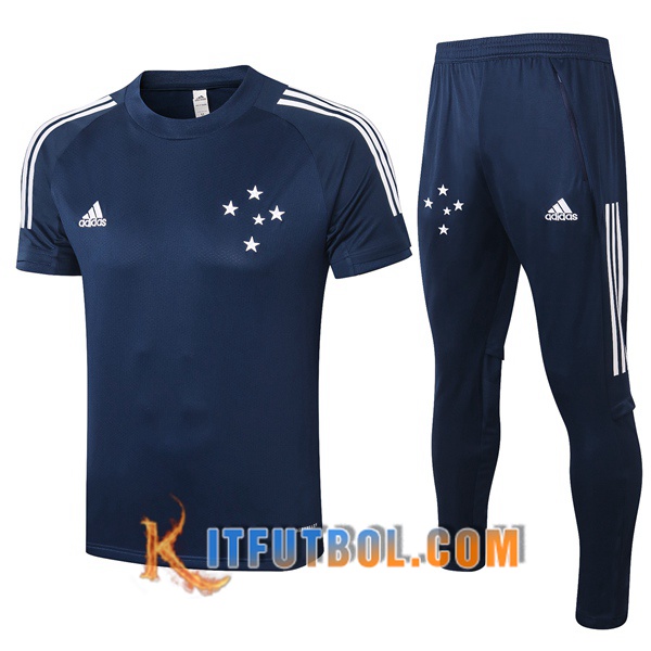 Camisetas de entrenamiento Cruzeiro EC + Pantalones Azul Royal 20/21