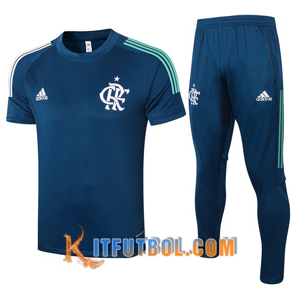Camisetas de entrenamiento Flamengo + Pantalones Azul Royal 20/21