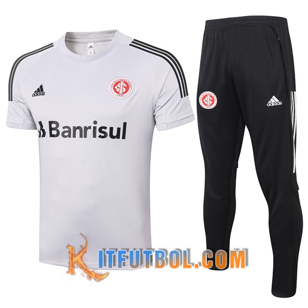 Camisetas de entrenamiento SC Internacional + Pantalones Gris Claro 20/21