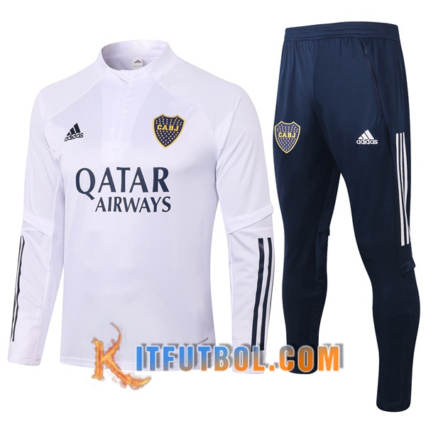 Nueva Chandal Futbol + Pantalones Boca Juniors Blanco 20/21