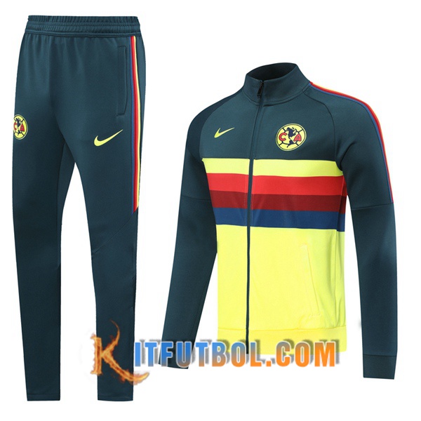Nueva Chandal Futbol - Chaqueta + Pantalones Club America Amarillo 20/21
