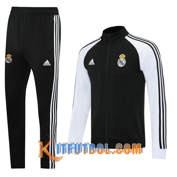 Nueva Chandal Futbol - Chaqueta + Pantalones Real Madrid Negro 20/21