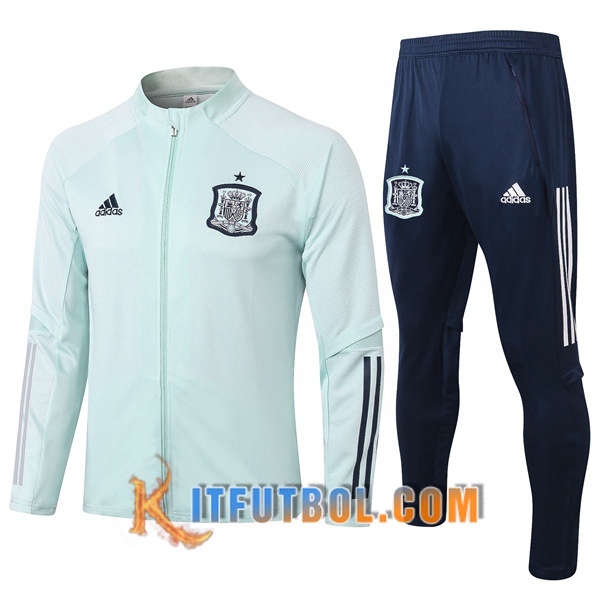Nueva Chandal Futbol - Chaqueta + Pantalones España Verde 20/21