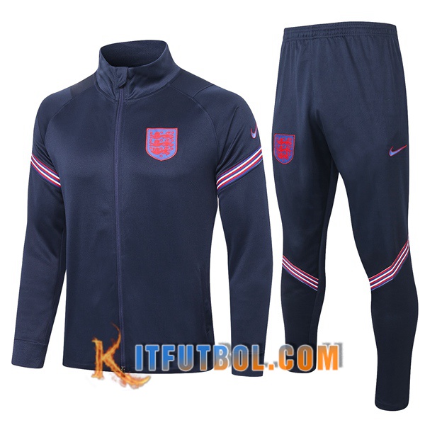 Nueva Chandal Futbol - Chaqueta + Pantalones Inglaterra Azul Royal 20/21