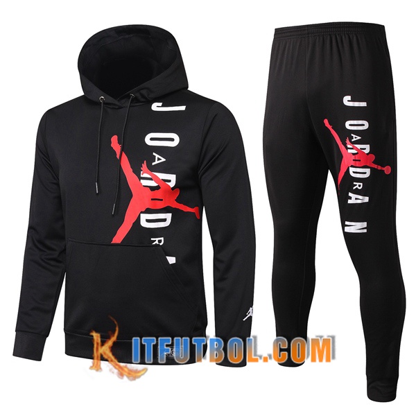 Nueva Chandal Futbol - Chaqueta con capucha + Pantalones Pairis PSG Jordan Negro 20/21