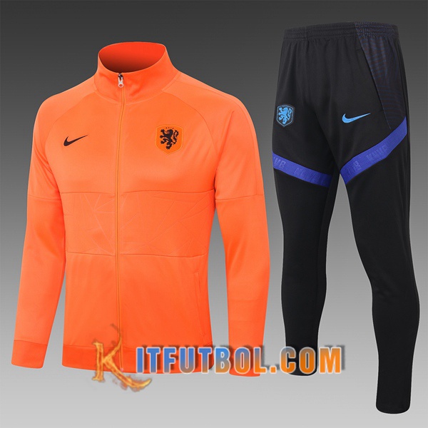 Nueva Chandal Futbol - Chaqueta Países Bajos Ninos Naranja 20/21