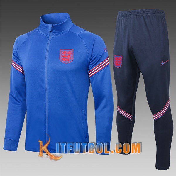 Nueva Chandal Futbol - Chaqueta Inglaterra Ninos Azul 20/21