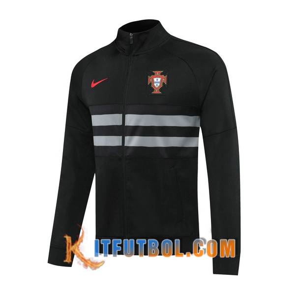 Nueva Chaqueta Futbol Portugal Negro 20/21