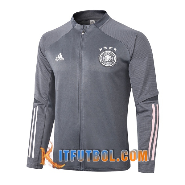 Nueva Chaqueta Futbol Alemania Gris Oscuro 20/21