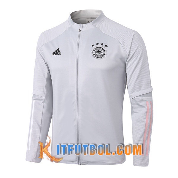 Nueva Chaqueta Futbol Alemania Gris Claro 20/21