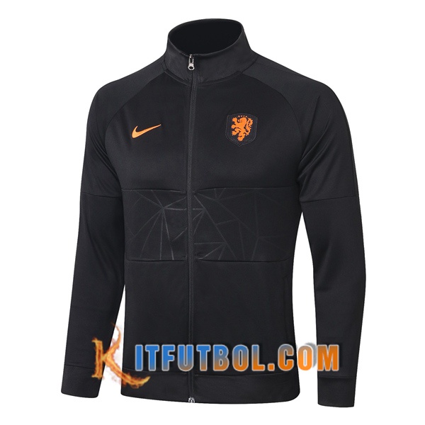Nueva Chaqueta Futbol Países Bajos Negro 20/21