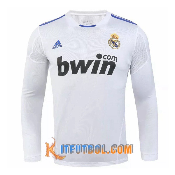 Camiseta Futbol Real Madrid Retro Primera Manche Longue 2010/2011