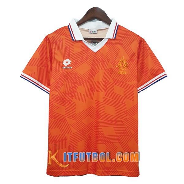 Camiseta Futbol Países Bajos Retro Primera 1991