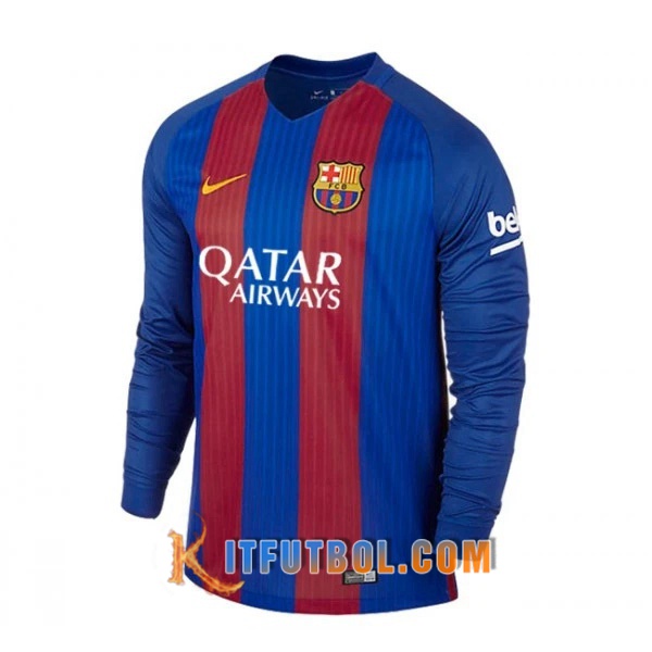 Camiseta Futbol FC Barcelona Retro Primera Manche Longue 2016/2017