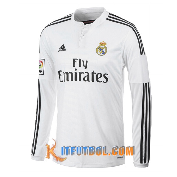 Camiseta Futbol Real Madrid Retro Primera Manche Longue 2014/2015