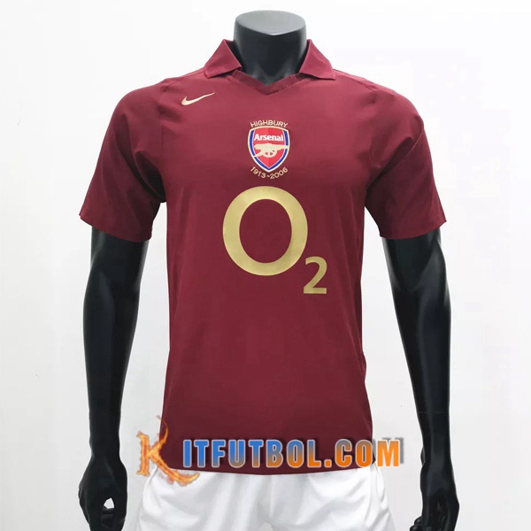 Camiseta Futbol Arsenal Retro Primera 2005/2006