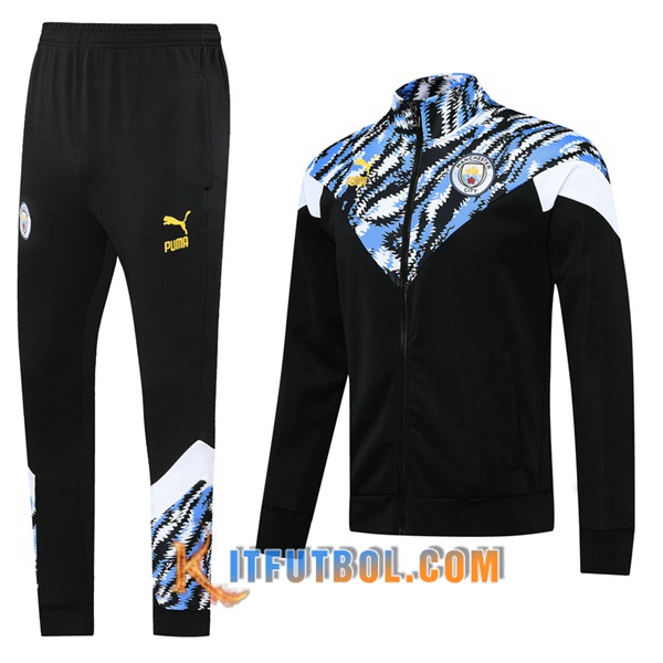 Nueva Chandal Futbol - Chaqueta + Pantalones Manchester City Negro 20/21