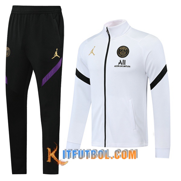 Nueva Chandal Futbol - Chaqueta + Pantalones Pairis PSG Jordan Blanco 20/21