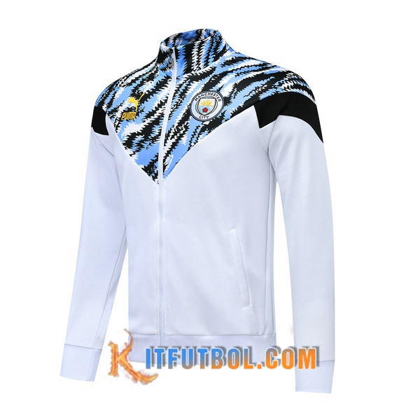 Nueva Chaqueta Futbol Manchester City Blanco 20/21