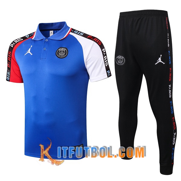 Nueva Polo Futbol Paris PSG + Pantalones Azul 20/21