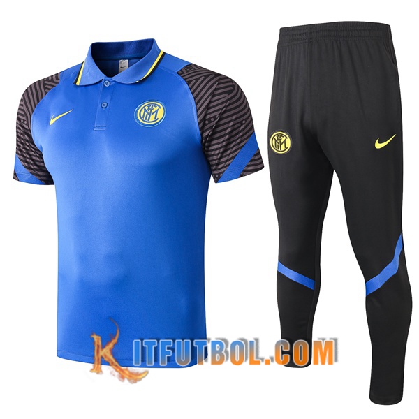 Nueva Polo Futbol Inter Milan + Pantalones Azul 20/21