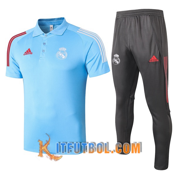 Nueva Polo Futbol Real Madrid + Pantalones Azul 20/21
