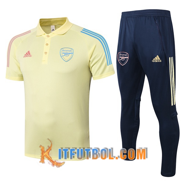 Nueva Polo Futbol Arsenal + Pantalones Amarillo 20/21