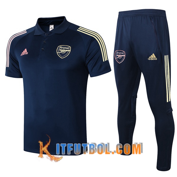 Nueva Polo Futbol Arsenal + Pantalones Azul Royal 20/21