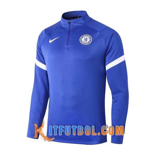 Nueva Entrenamiento Sudadera FC Chelsea Azul 20/21