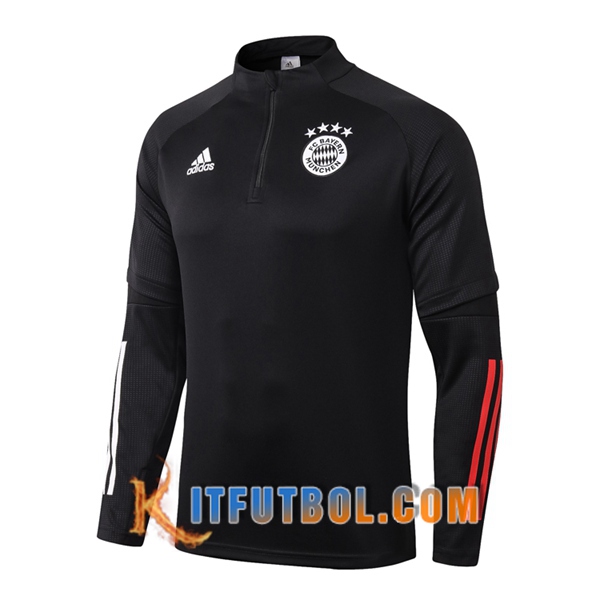 Nueva Entrenamiento Sudadera Bayern Munich Negro 20/21