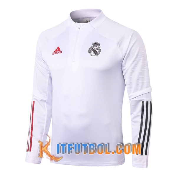 Nueva Entrenamiento Sudadera Real Madrid Blanco 20/21