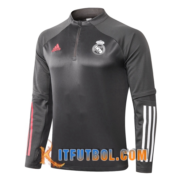 Nueva Entrenamiento Sudadera Real Madrid Gris 20/21