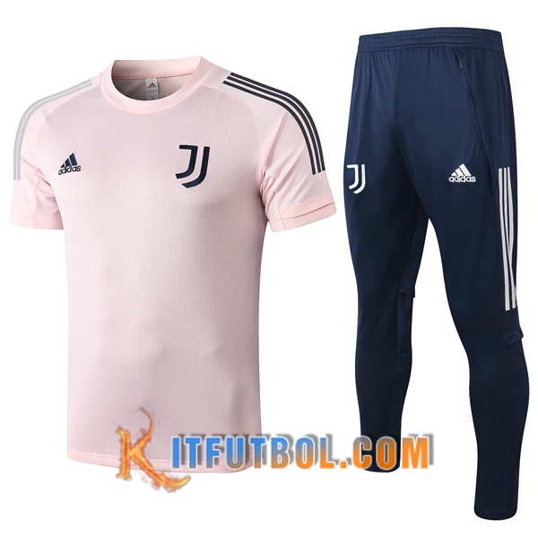 Camisetas de entrenamiento Juventus + Pantalones Rosa 20/21