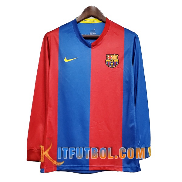 Camisetas Futbol FC Barcelona Retro Manga larga Primera 2006/2007