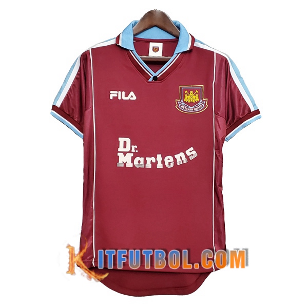 Camisetas Futbol West Ham Retro Primera 1999/2001