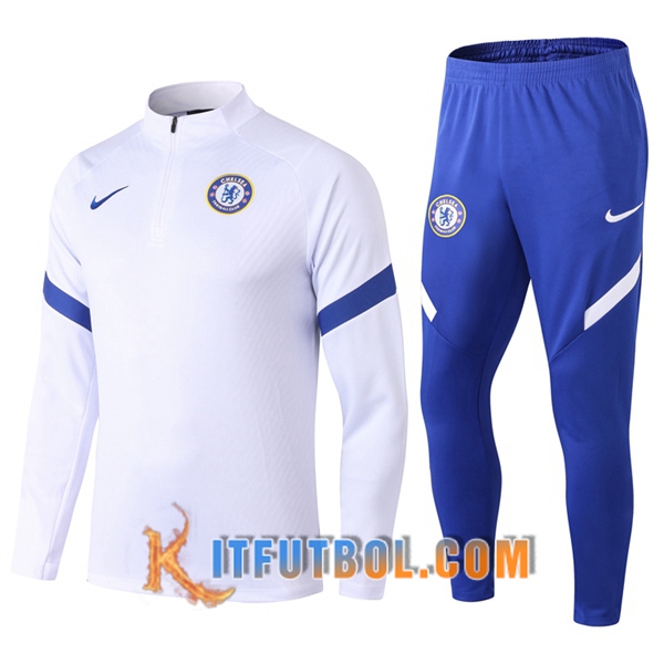 Nueva Chandal Futbol + Pantalones FC Chelsea Blanco 20/21