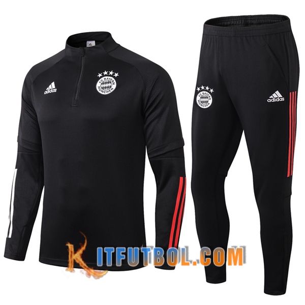 Nueva Chandal Futbol + Pantalones Bayern Munich Negro 20/21