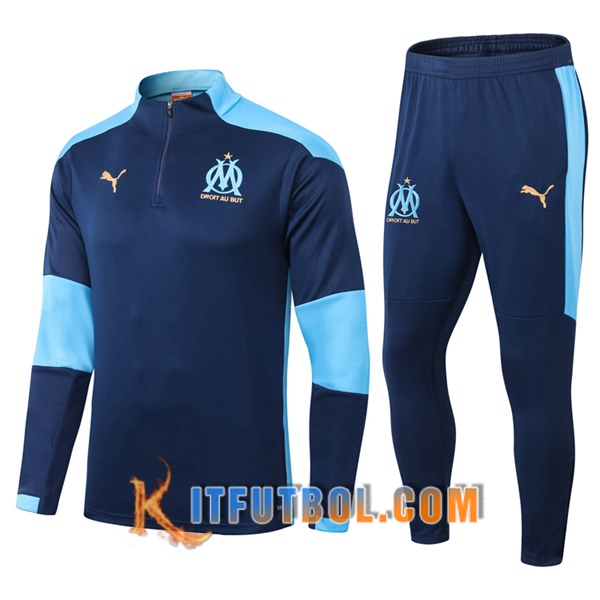 Nueva Chandal Futbol + Pantalones Marsella OM Azul 20/21