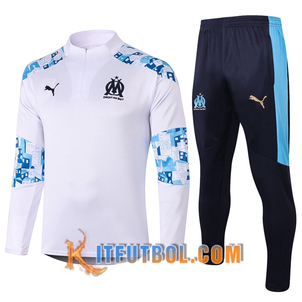 Nueva Chandal Futbol + Pantalones Marsella OM Blanco 20/21