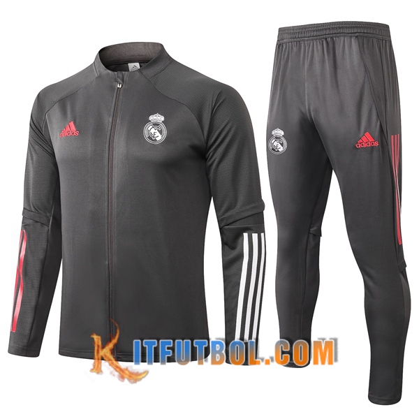 Nueva Chandal Futbol - Chaqueta + Pantalones Real Madrid Gris 20/21