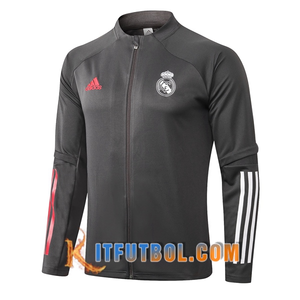 Nueva Chaqueta Futbol Real Madrid Gris 20/21