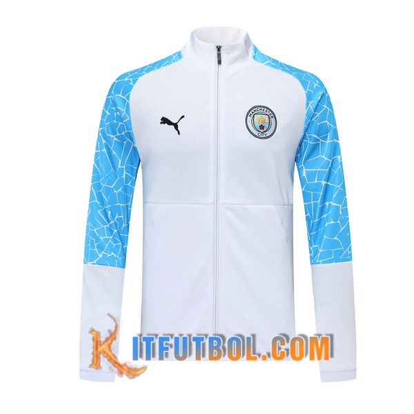 Nueva Chaqueta Futbol Manchester City Blanco 20/21