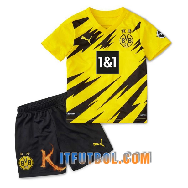 Camisetas Personalizadas Futbol Dortmund BVB Ninos Primera 20/21